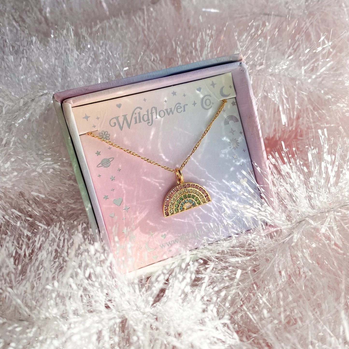 Rainbow Necklace, Pastel