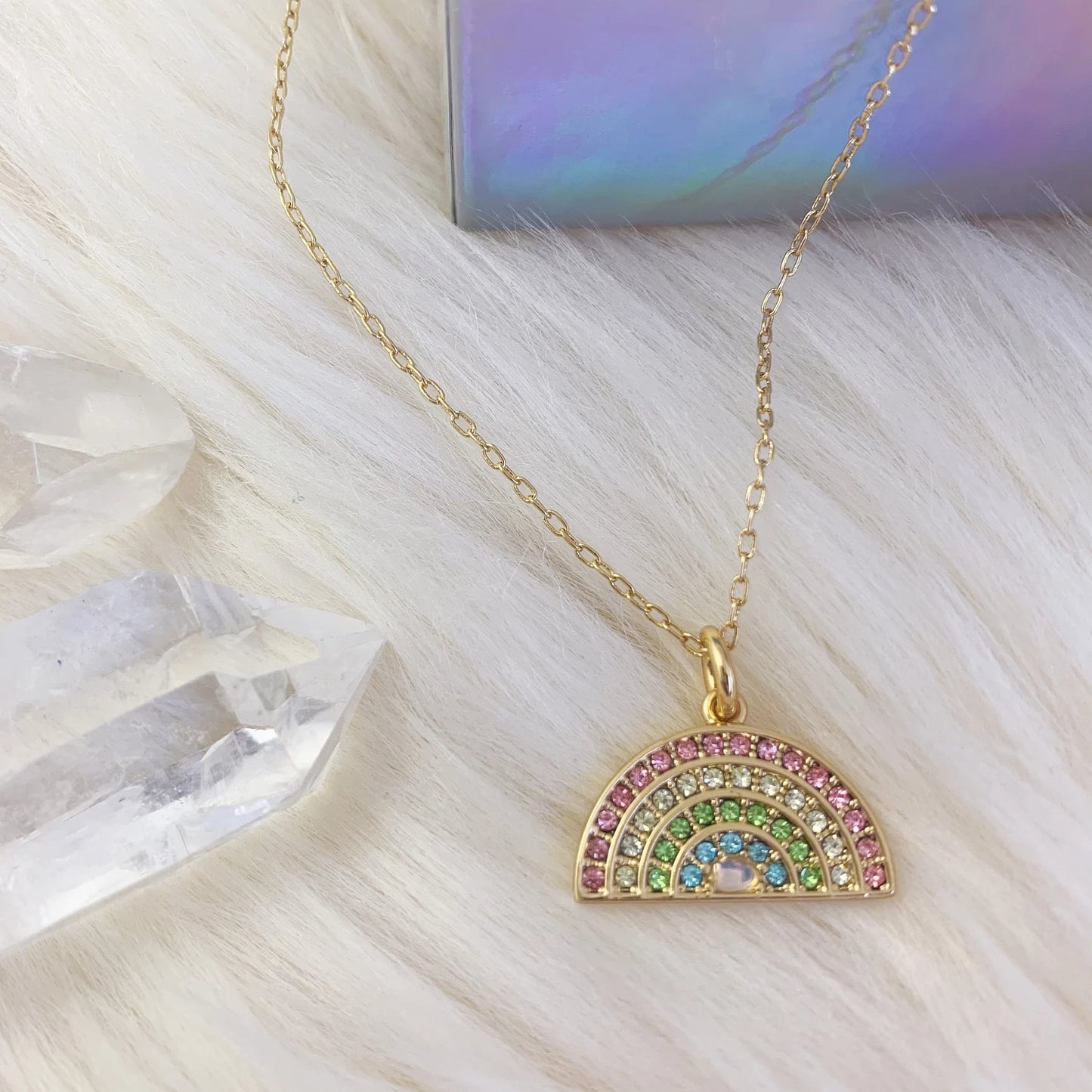 Rainbow Necklace, Pastel