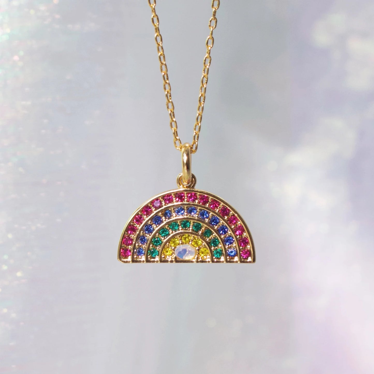 Rainbow Necklace, Bright