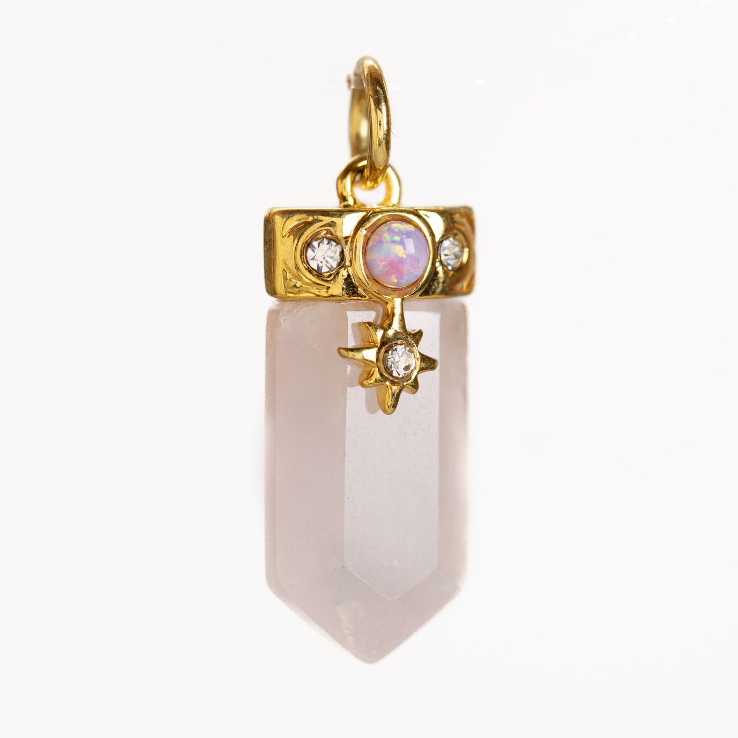 Celestial Crystal Charm, Rose Quartz