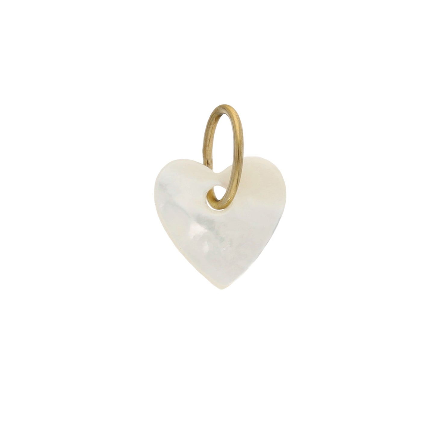Shell Heart Charm, Small - Mother of Pearl OS-Dup+
