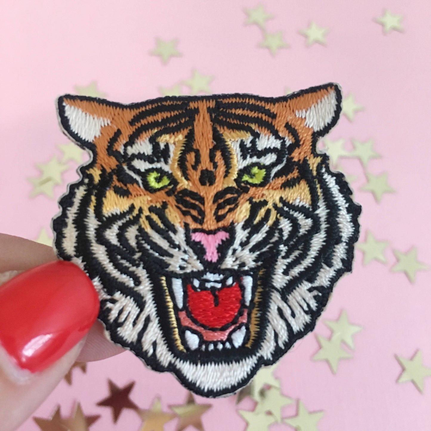 tiger head patch - wildflower + co.