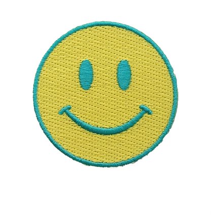Smiley Face Iron On Patch